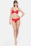 Amante Padded Wired Low Coverage Push-Up Bra - Spanish Red — thumbnail 5